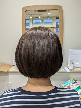 トゥルースガーデンラソ(truthGardenLazo) 丸みボブ 髪質改善METEOカラー