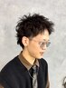 (パーマスタイルにおススメ)　メンズカット＋ツイストパーマ　￥9000