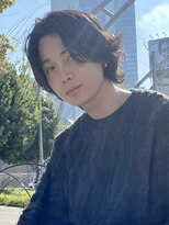 ユーフォリア 渋谷グランデ(Euphoria SHIBUYA GRANDE) ミディアムウルフ メンズセンターパート MOMO