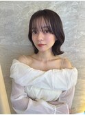 イメチェン外ハネボブ美髪ワイドバング顔周りレイヤーボブ/大宮