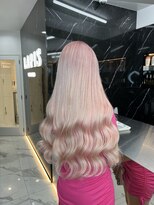ラピス 渋谷本店(Lapis) ホワイトピンクカラー/シールエクステ/髪質改善