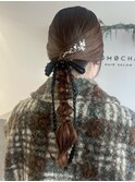 リボンで魅せる大人の可愛さ