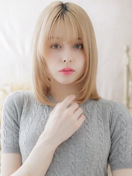 カバーヘア ブリス 志木南口駅前店(COVER HAIR bliss) 垢抜けハイトーンカラー小顔ウルフレイヤーa志木10代20代30代