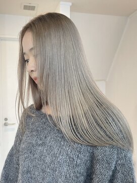 ミーム 原宿 表参道(meme) !ダブルカラーハイトーンミルクティーベージュグレージュ#原宿