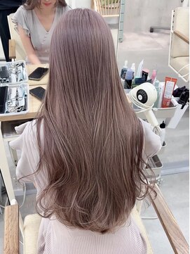 モリオフロムロンドン 大宮店(morio from London) 【坪井】ケアブリーチ ×ミルクティーグレージュ