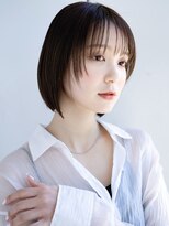 エインアンリー 明治神宮前(AIN.ANLY.)&nbsp;1ぱっつん前髪薄めバング長めバング切りっぱなしボブミニボブ