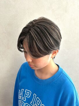 クム 横浜(qumu) ショートカット×ハイライトカラー　　qumu横浜