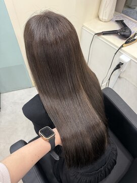 マーシュ 梅田(marshu) Olive greige/髪質改善カラー♪