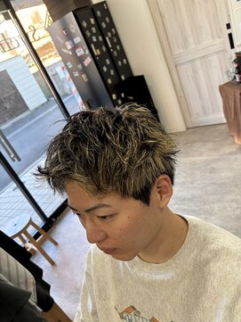 MEN’S HAIR/波巻ツイストスパイラル/フェザーパーマ/船橋