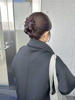 ノーヴァン デフォーム(NOVAN DEFORM)&nbsp;お呼ばれヘア タイトアレンジ アップスタイル 結婚式アレンジ