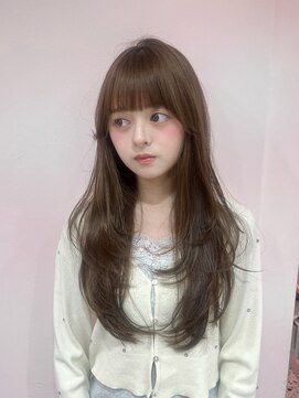 ボタン コロン 表参道 原宿(VOTAN COLON) オリーブブラウン/レイヤーカット/透明感カラー/韓国ヘア