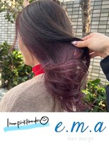エマヘアデザイン(e.m.a Hair design) インナーラベンダーピンク
