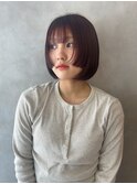 ミニボブ×顔まわりデザインカット/川西/宝塚