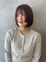 ボヌール 川西(Bonheur)&nbsp;ミニボブ×顔まわりデザインカット/川西/宝塚