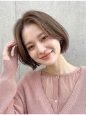 イメチェンヘアスタイル 、ピンクベージュ、アンブレラカラー