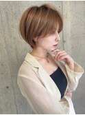 【廣田】小顔丸みショート くびれ ベージュ