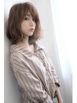 lume 経堂【ルーム】【10月下旬オープン（予定）】&nbsp;★くびレイヤーエモージュ斜めバング グレージュカラー