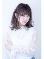 ティーシースペース 元住吉店(T.C.SPACE) 【ツヤ感☆清楚感】 ラベンダーアッシュ × ニュアンスカール