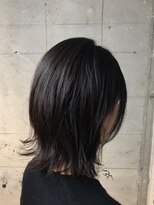 オッソ(OSSO)&nbsp;オリーブミディ_ネイビーカラーフレンチボブ