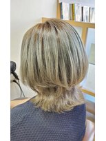 ヘアーアンドメイク ペリドット(hair&make Peridot)&nbsp;ロングウルフ&デザインカラー