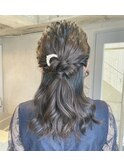 結婚式ヘアセット/ヘアアレンジ/ハーフアップ