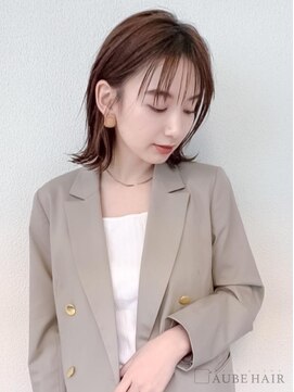 オーブヘアーリリエ 富士店(AUBE HAIR lilie) 20代・30代_シースルーバング外ハネボブ
