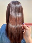 大人の美髪　髪質改善カラー,シースルーバング,ベイビーピンク