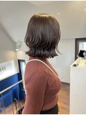 外ハネレイヤー　ボブレイヤー　くびれボブ　大人ショート