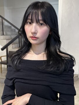 ゼスト パーク(ZEST PARK) 韓国ヘアダークブルー顔周りカット吉祥寺　kanon