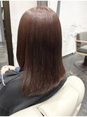 ピンクブラウンラベンダーブリーチなしダブルカラー艶髪都島