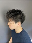 メンズカットスパイキーショート