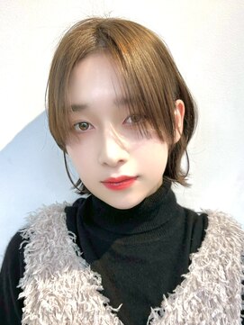 サンド ミュウ 横浜店(sand mieu) ボブディオリーブベージュ髪質改善縮毛矯正フェイスレイヤー