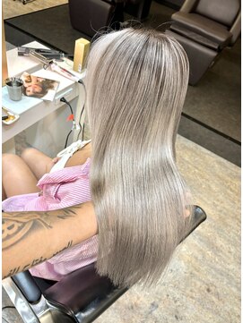 ブレンド 渋谷(BLend) 前髪アンブレラカラーこなれミディイメチェンウェーブパーマ