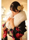 成人式前撮りヘアセット