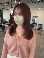ナンバー(number+)&nbsp;10代20代30代大人かわいい韓国風レッドブラウンレイヤー