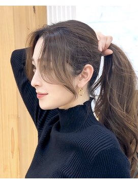 アマトウキョウ アユンチェ(AMA TOKYO×AYUNCHE) 韓国ヘア 2wayバング レイヤーカット くびれヘア 顔周り/