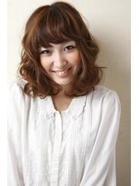 プラスワン 自由が丘(+ONE)&nbsp;【＋ONE 自由が丘】しっかりウェーブが可愛い大人ミディアム☆