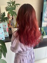 ポイントファイブバイソレイユ 小松店.5 by SOLEIL)&nbsp;ロングブリーチチェリーレッド