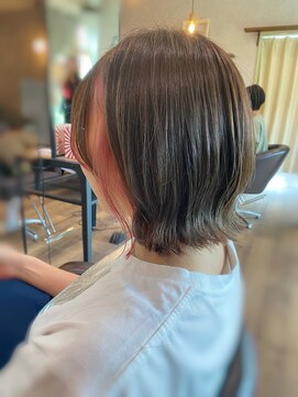 ヘアーガーデンミルクティー 新潟大学前店(Hair garden Milk tea) 外はねボブ