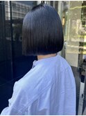 ストレートパツっとボブ