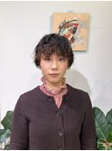 ショートパーマ　マニッシュショート