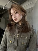 レイヤーカット 顔周りカット ハイトーンカラー デザインカラー