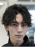 札幌大通メンズパーマシャドウパーマ無造作パーマメンズカット