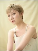 ピクシーショート/ベリーショート/ハイトーン/ブリーチ/オン眉