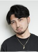 メンズセンターパート　メンズパーマ　大人ヘア　men's　高松