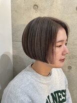 ヘア アイビー キチジョウジ(HAIR I Be, KICHIJOJI) 透け感カラーのミニマルボブ【吉祥寺 美容院 ボブ アイビー】