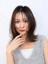 ファルベ(Farbe)&nbsp;黒髪/オリーブグレー/小顔に見せるヘア/ココアベージュ/レイヤー