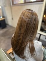アフィックスヘア 葛西店(affix hair)&nbsp;小顔を引き立てるココアベージュロング