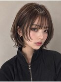 顔周りが可愛いボブ