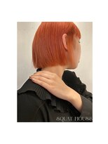 スクワットハウス(SQUAT HOUSE)&nbsp;ボブ×オレンジカラー